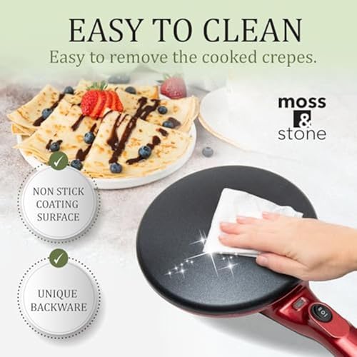 Red Electric Crepe Maker (8 Inch Corded / Red)