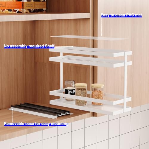 2 Pack Pull Out Spice Rack Organizer for Cabinet (2 pound(s))