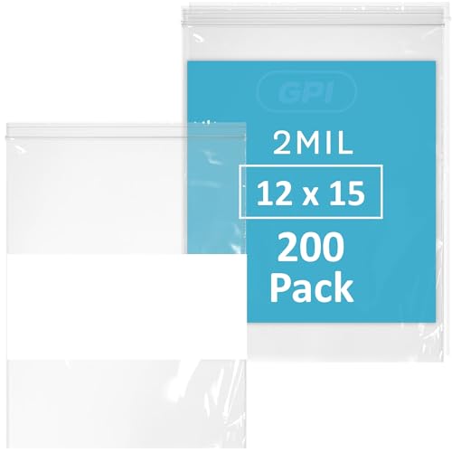 12" x 15" Large Zip Bags (12" x 15")