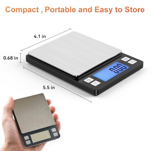 0.01g Small Digital Gram Scale (0.01g/1kg Black)