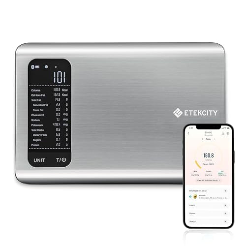 Food Kitchen Scale with Nutritional Calculator (Stainless Steel 1)