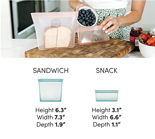 Reusable Food Storage Bags (Lavender / 3 Bag Set)
