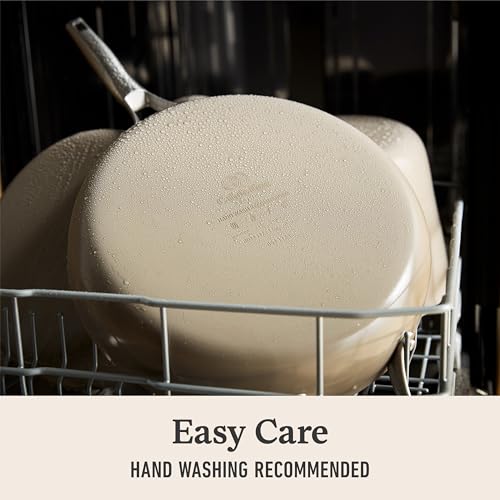 Premier Ceramic Nonstick 12" Frying Pan with Lid (12" Fry Pan with Lid / Mushroom Grey)