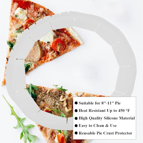 Adjustable Pie Crust Shields Baking Protectors (Transparent-1pcs)