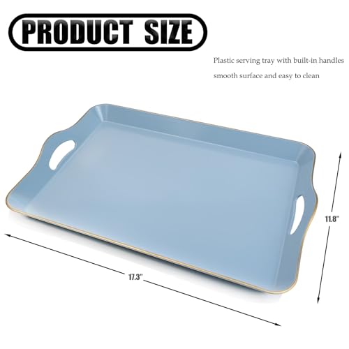 Light Blue Decorative Tray (Light Blue)