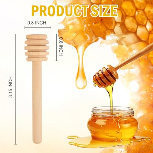 200 PCS Wooden Honey Dipper Sticks