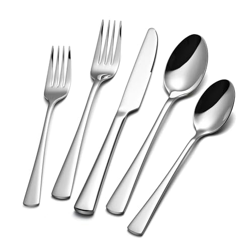 Silverware Set for 8 (Silver / 40-Piece)