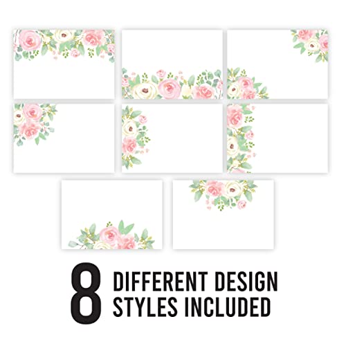Self Adhesive Name Tags Sticker (Floral Pink Blush)