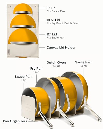 12-Piece Non-Stick Ceramic Cookware Set (Marigold / 12pc Set)