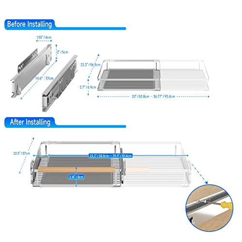 2Pack Expandable Pull Out Cabinet Organizer (2 Count)