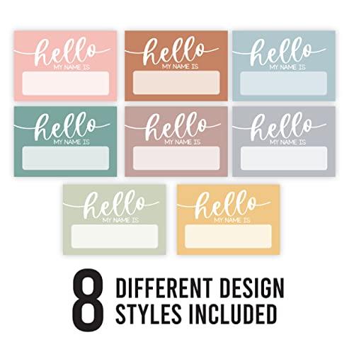 Self Adhesive Name Tags Sticker (Colorful Hello)