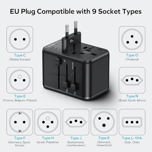 Universal Travel Adapter Worldwide 170W GaN (170 W)