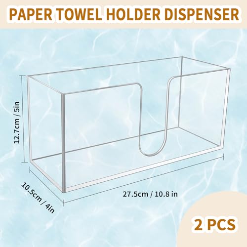 1 Pack Acrylic Paper Towel Holder