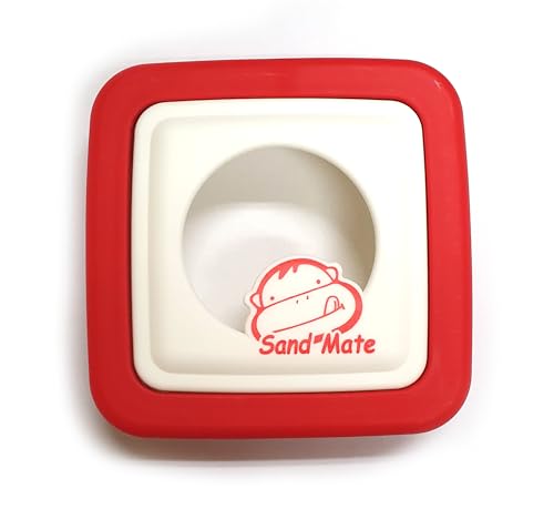 Sandwich Toast Cutter and Sealer Bread Sandwich Decruster Mold Pancake Maker Cookies Fruits Vegetables Shaped Cutters Lunch Bento Box Red