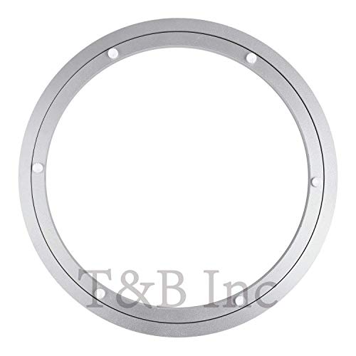 14 Inch Lazy Susan Hardware Aluminum Bearing Metal Rotating Turntable Bearing Swivel Plate Hardware Lazy Susan Bearing Lazy Susan Parts Lazy Susan Mechanism Lazy Susan Kit Lazy Susan Base Only (14-Inch (10mm))