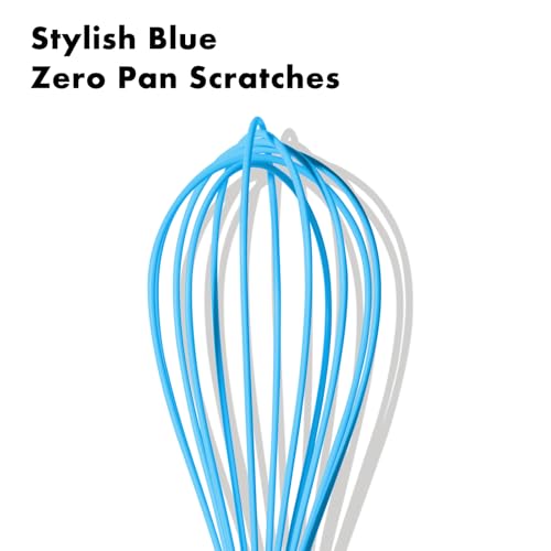 10 Inch Blue Silicone Whisk (10 inch blue)
