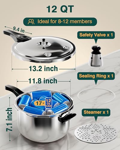 Pressure Cooker (12.6 Quarts)