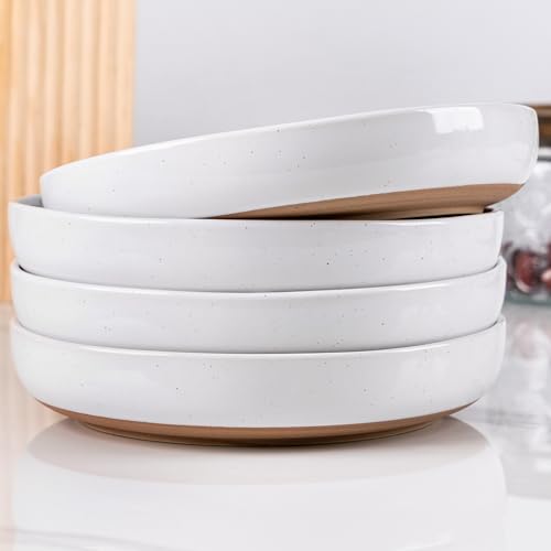 8.75'' Large Ceramic Pasta Bowls (White(8.75inch))