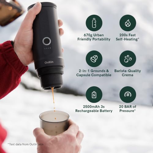 Nano Portable Electric Espresso Machine (Pearl White)