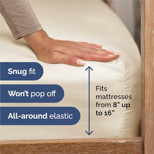 Split King Size 5 Piece Sheet Set (10 - Off White / Split King Size)