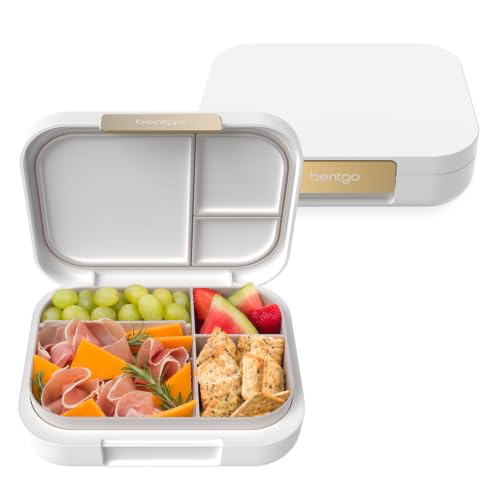 Modern Adult Bento Lunch Box with 3 (White)