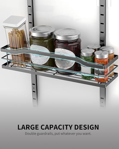 9 Tier Over The Door Pantry Organizer (9-Tier Standard / Black)