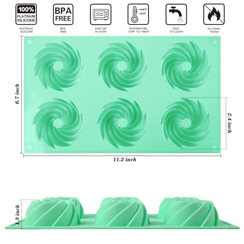 2 Pcs Mini Fluted Cake Pan (2 Count)