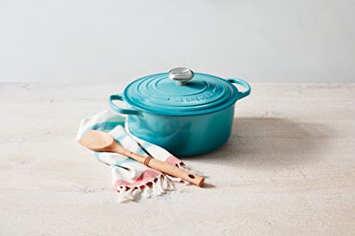 Enameled Cast Iron Round Dutch Oven (Caribbean / 4.5 Qt)