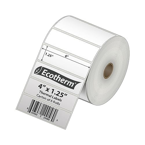 4" x 1.25" Thermal Labels (12600 Count)