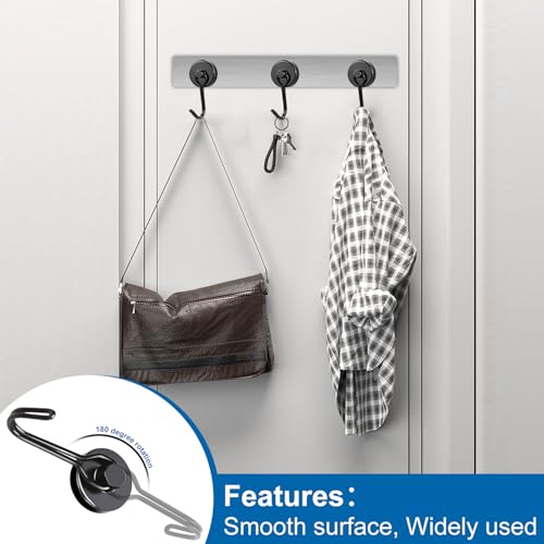 Magnetic Hooks (Black / 0.79in)