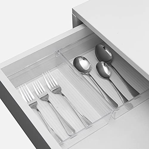 Clear Plastic Drawer Organizer Tray for Vanity Cabinet (9 in x 6 in x 2 in)