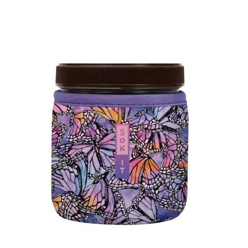 IceCreamSok Insulated Neoprene Cover (Butterfly Galaxy / Fits Talenti 16oz Pints)