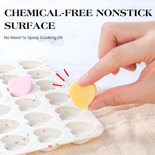 1 Inch Mini Heart Shaped Silicone Molds for Chocolate (Heart / 1 inch)