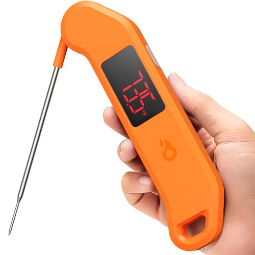 1 Sec Professional Digital Meat Thermometer (Orange)