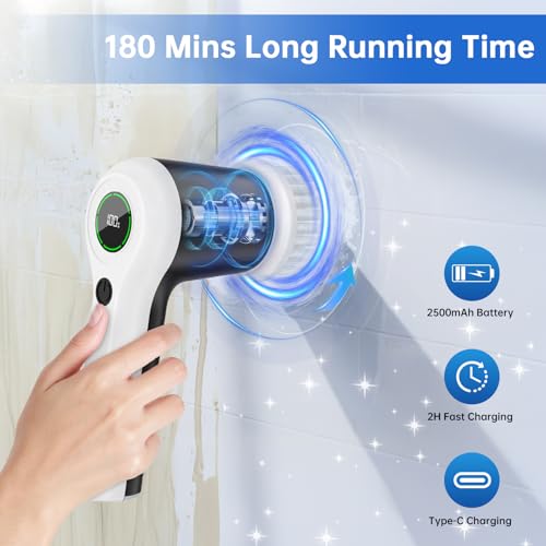 Electric Spin Scrubber (White)