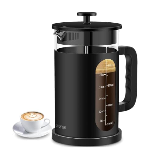 French Press 34oz (Upgraded Stainless Steel Black / 34oz)