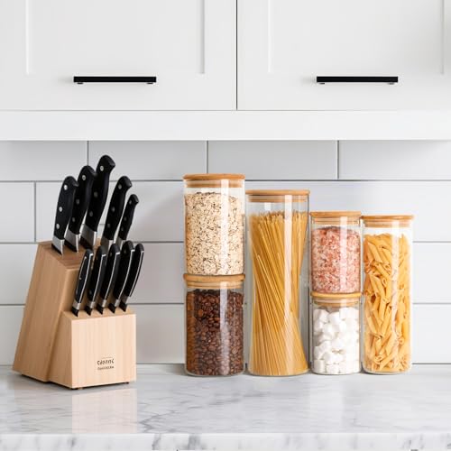 Glass Storage Jars 6 Pack (2 qt x1 + 1 qt x1 + 1 qt x2 + 0.5 qt x2)