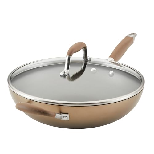 Advanced Home Nonstick Deep Frying Pan with Lid (Bronze / Ultimate Pan (12-Inch))