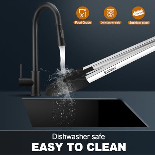 Kitchen Tongs with Silicone Tips (3 Count)