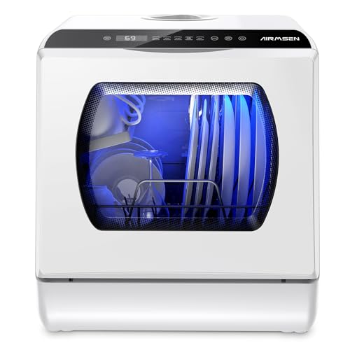 Portable Countertop Dishwasher (White)