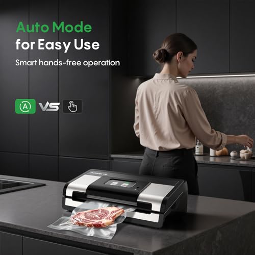 Automatic Vacuum Sealer for Food (Black / Large)