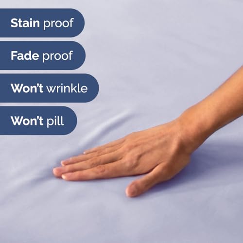 Short Queen Size 4 Piece Bed Sheet Set (33 - Light Lavender / Short Queen)