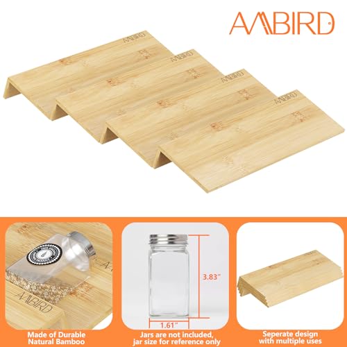 Bamboo Spice Drawer Organizer with Non (8 Count)