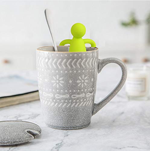 Stainless Steel Tea Infuser Steeper for Loose Tea Extra Fine Mesh Green (Green)