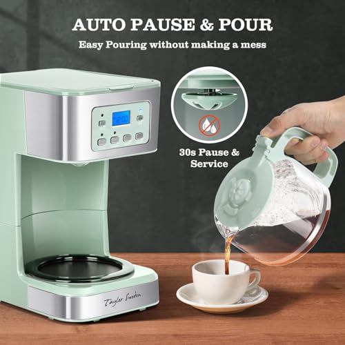 12 Cup Programmable Coffee Maker (Green)
