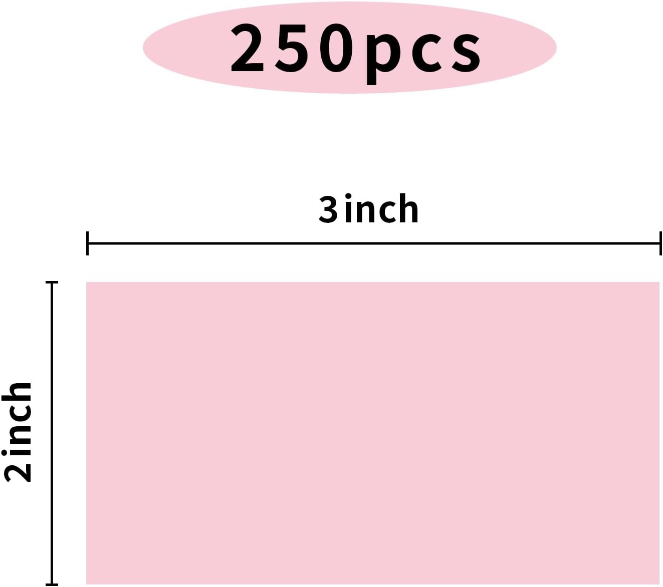 STARLIBOO Colored Labels Stickers 3 x 2 Inch, Rectangle Moving Labels Stickers, 250Pcs Garage Sale Price Stickers, Adhesive Moving Labels for Boxes(Pink)