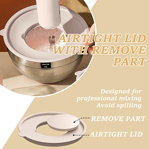 Mixing Bowls with Airtight Lids Set (Khaki)