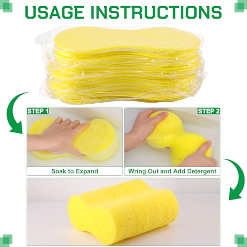 24 Pack Car Wash Sponges Large Sponges Bulk Big All (24 Count)