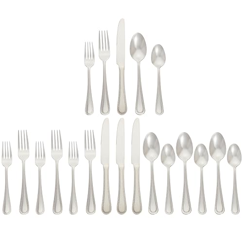 Silverware Set (20-Piece / Pearled Edge)