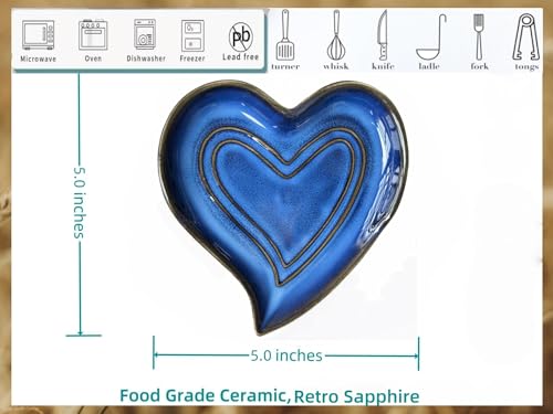 Ceramic Spoon Rest for Stove Top (Sapphire)